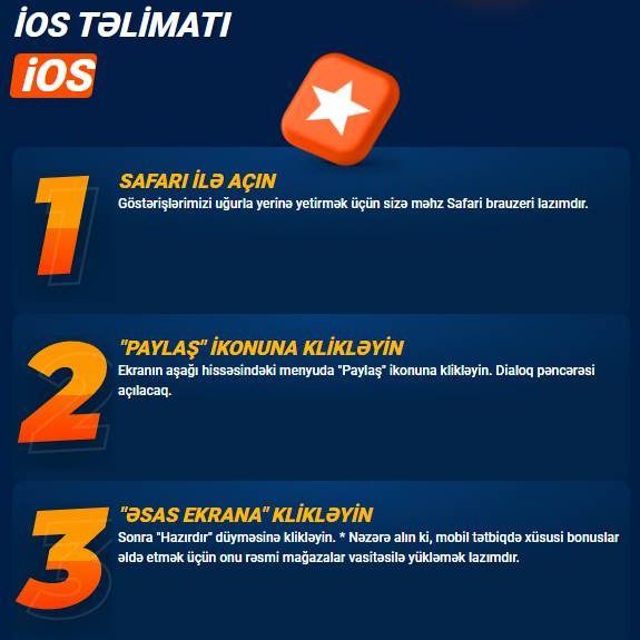 iOS-da quraşdırma nümunəsində veb tətbiq quraşdırma təlimatı